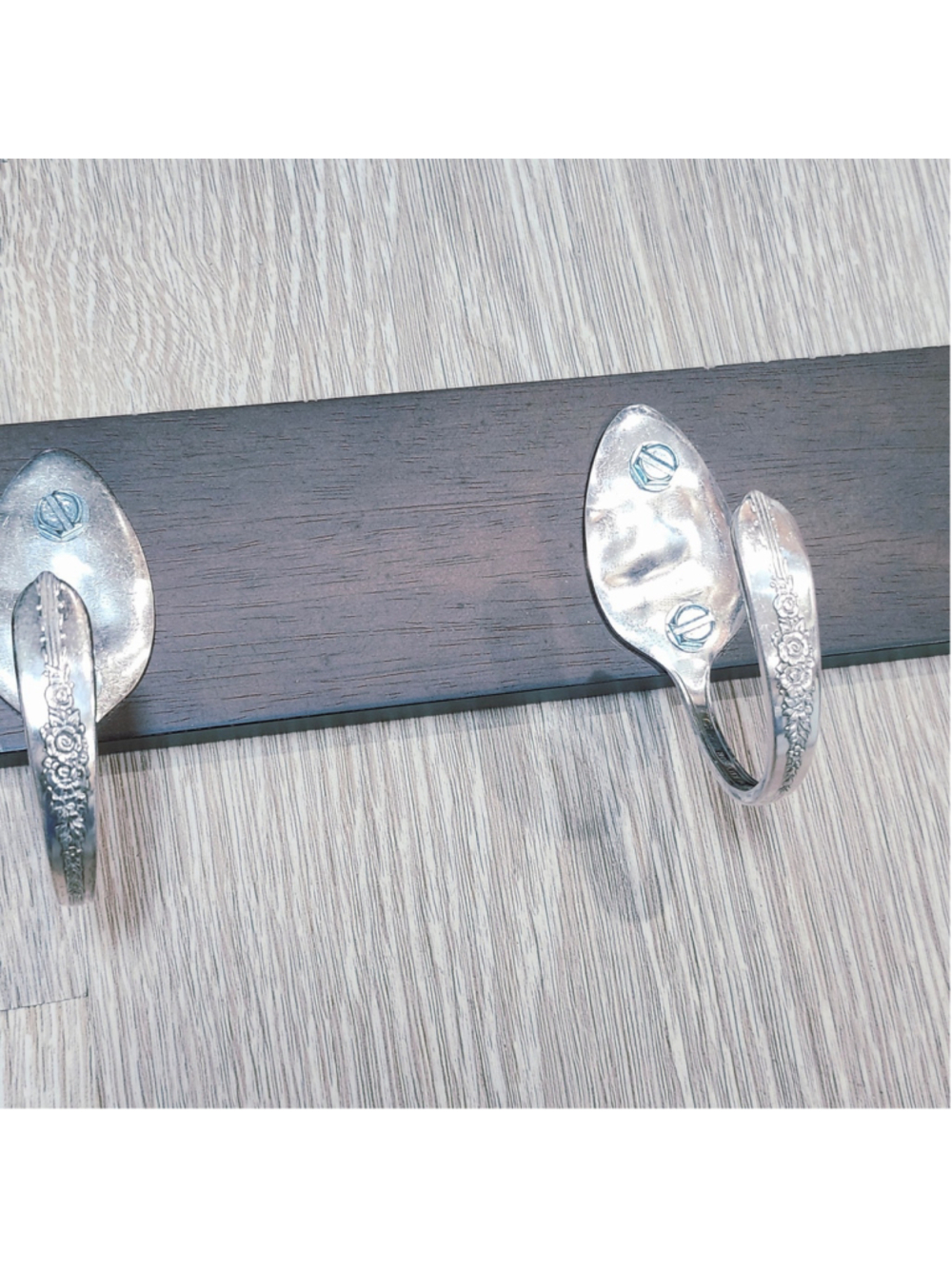 Rustic Spoon hanger shelf Handmade home decor - Picture 3 of 4
